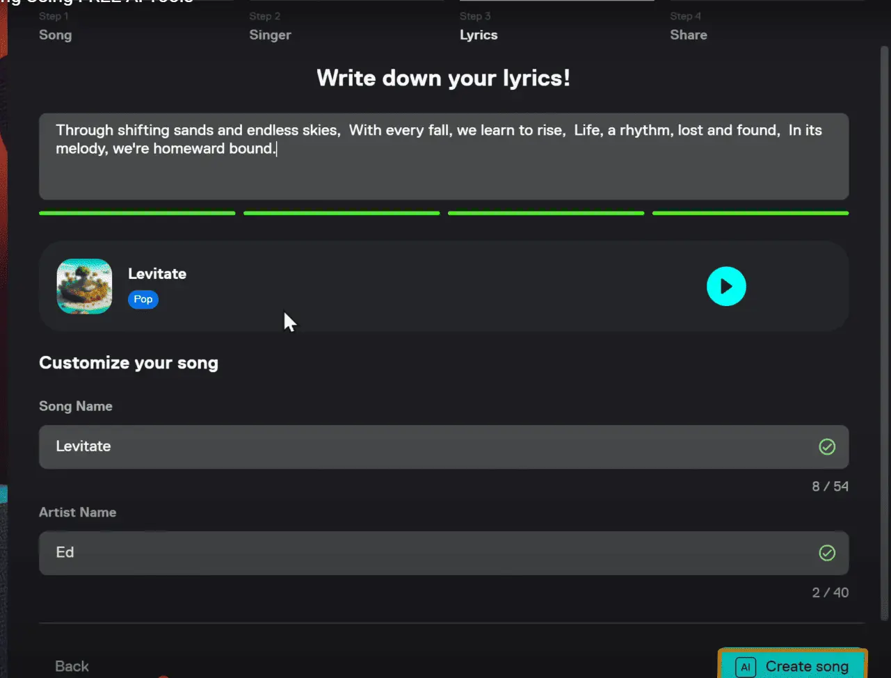 create songs using Free AI Tools