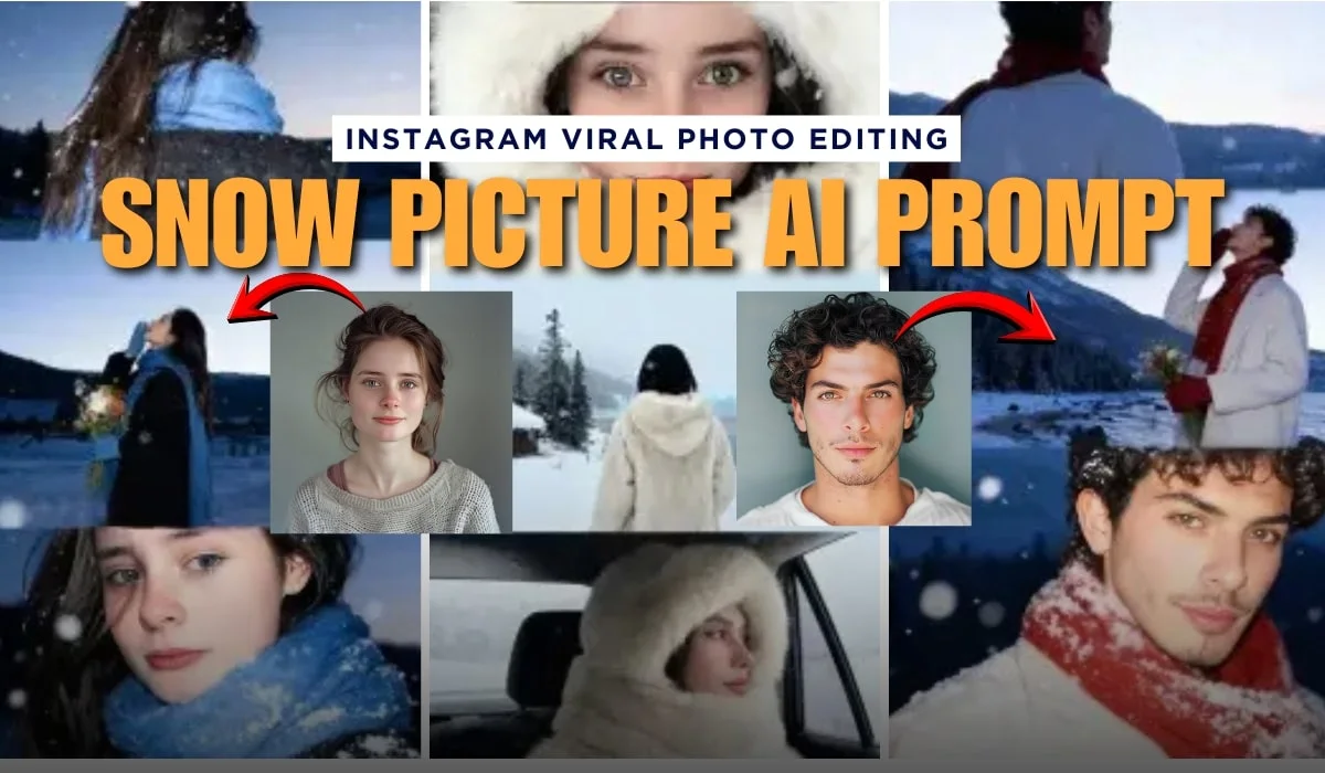 How To Create trending AI Instagram Viral Snow Photo With AI Gemini Prompts